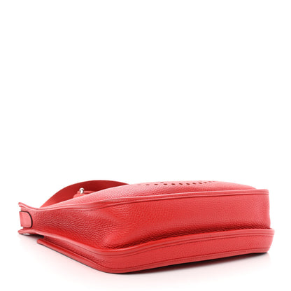 Hermes Taurillon Clemence Evelyne III PM Rouge Tomate 4 of 13