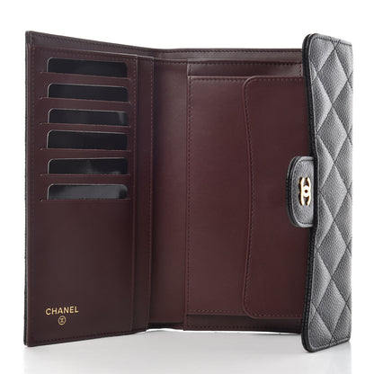 Chanel Caviar Quilted Large Flap Wallet Black 5 of 8