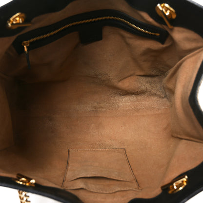 Gucci GG Supreme Monogram Medium Padlock Tote Black 5 of 12