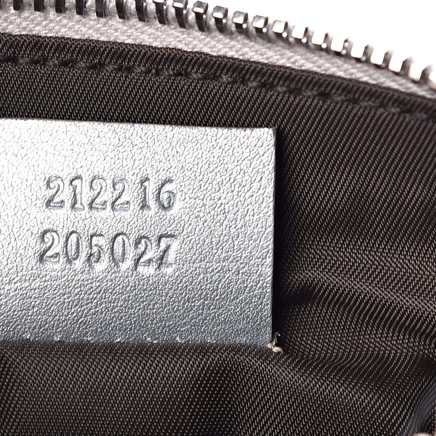 Metallic Guccissima Small Crossbody Bag Silver