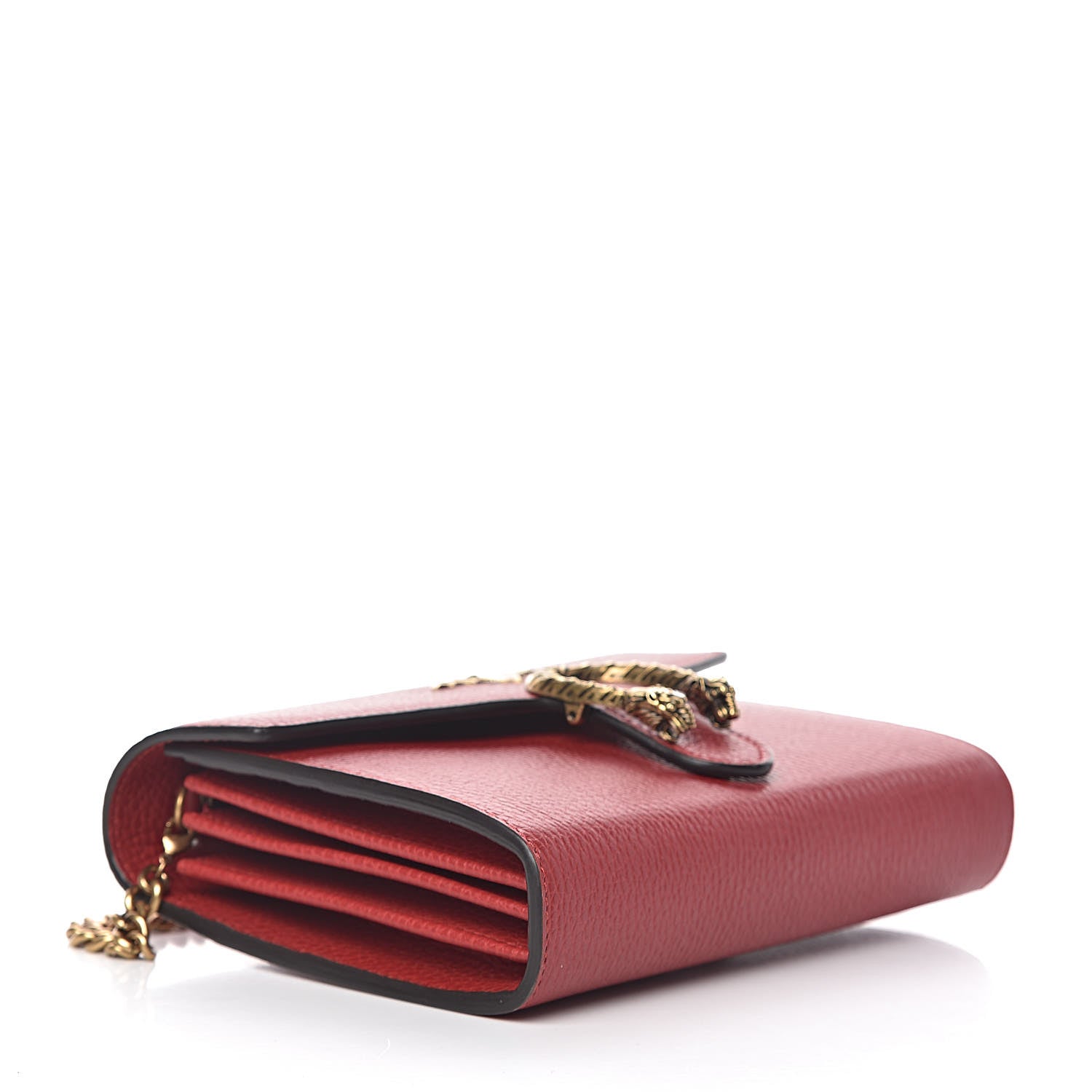 Gucci Calfskin Garden Dionysus Chain Wallet Hibiscus Red 4 of 12