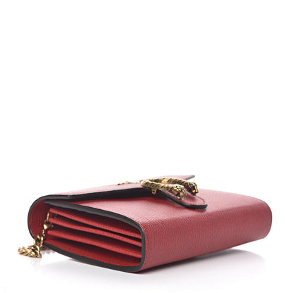 Gucci Calfskin Garden Dionysus Chain Wallet Hibiscus Red 4 of 12