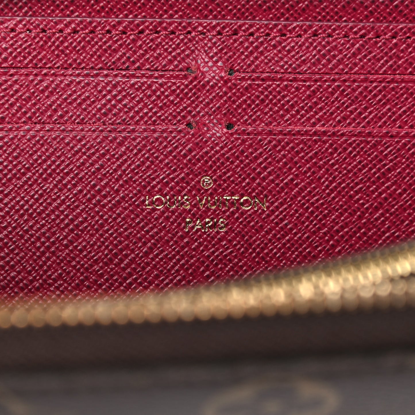 Monogram Clemence Wallet Fuchsia