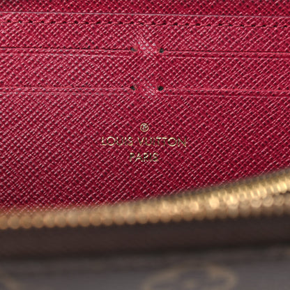 Louis Vuitton Monogram Clemence Wallet Fuchsia 6 of 10
