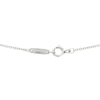 Tiffany Platinum Diamond Pink Sapphire Cobblestone Pendant Necklace 6 of 7