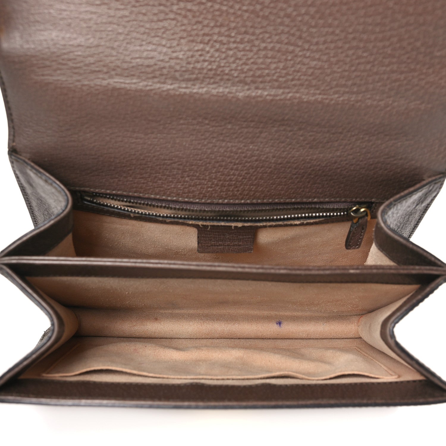 Gucci GG Supreme Monogram Textured Dollar Calfskin Web Small Ophidia Padlock Top Handle Bag Beige Ebony New Acero 5 of 15