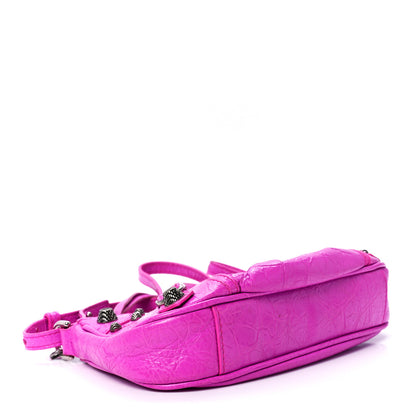 Balenciaga Agneau Arena Le Cagole Mini Purse With Chain Lipstick Pink 5 of 12