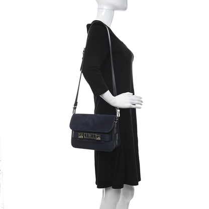 Proenza Schouler Suede Calfskin Mini PS11 Classic Shoulder Bag Dark Navy 2 of 11