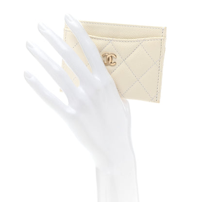 Chanel Caviar Quilted Card Holder White 2 of 8