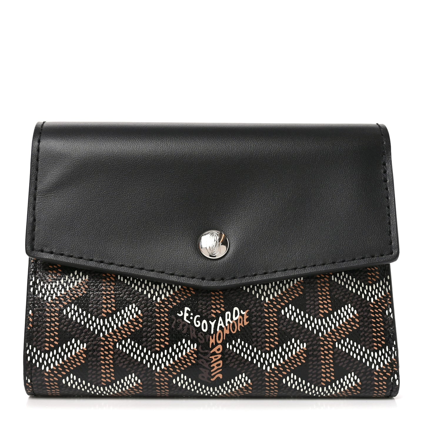 Goyardine Saint-Gabriel Compact Wallet Black