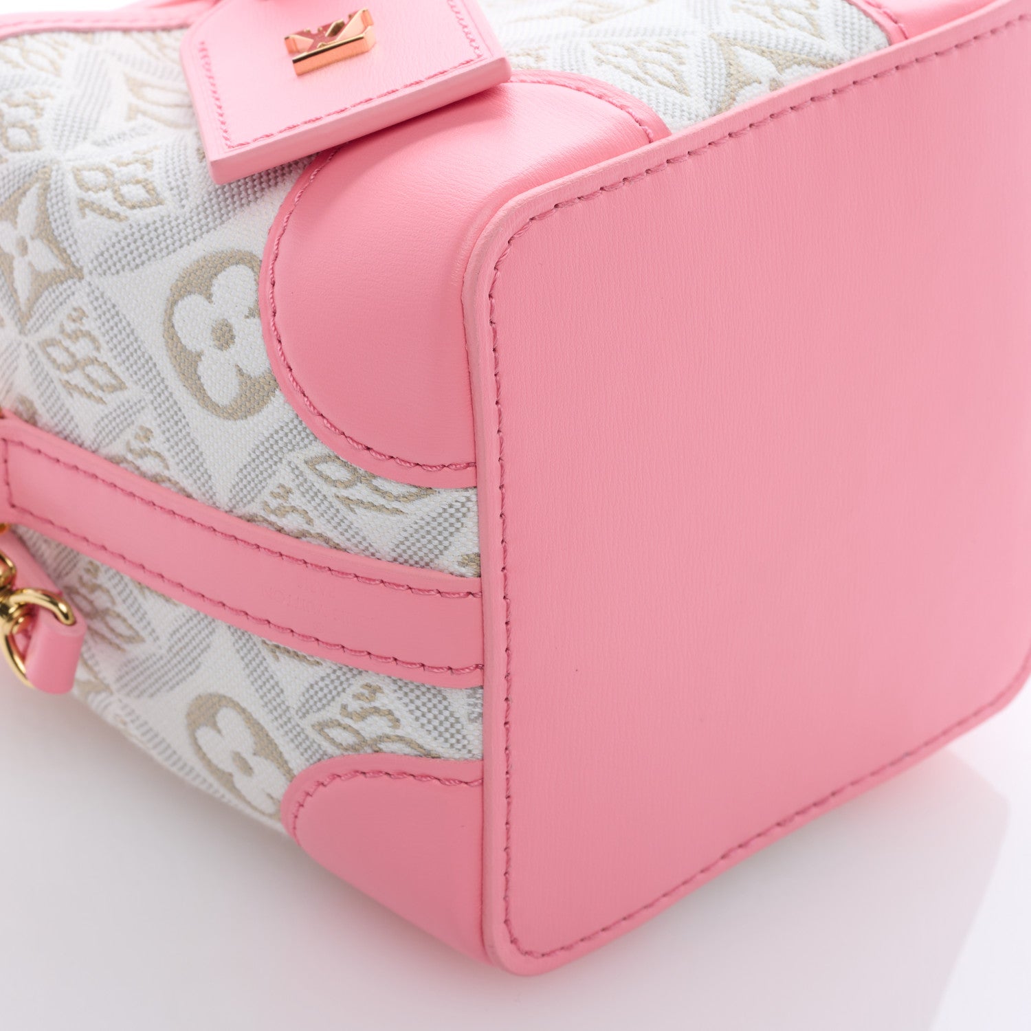 Louis Vuitton Jacquard Since 1854 Noe Purse Ecru Beige Pink 7 of 8