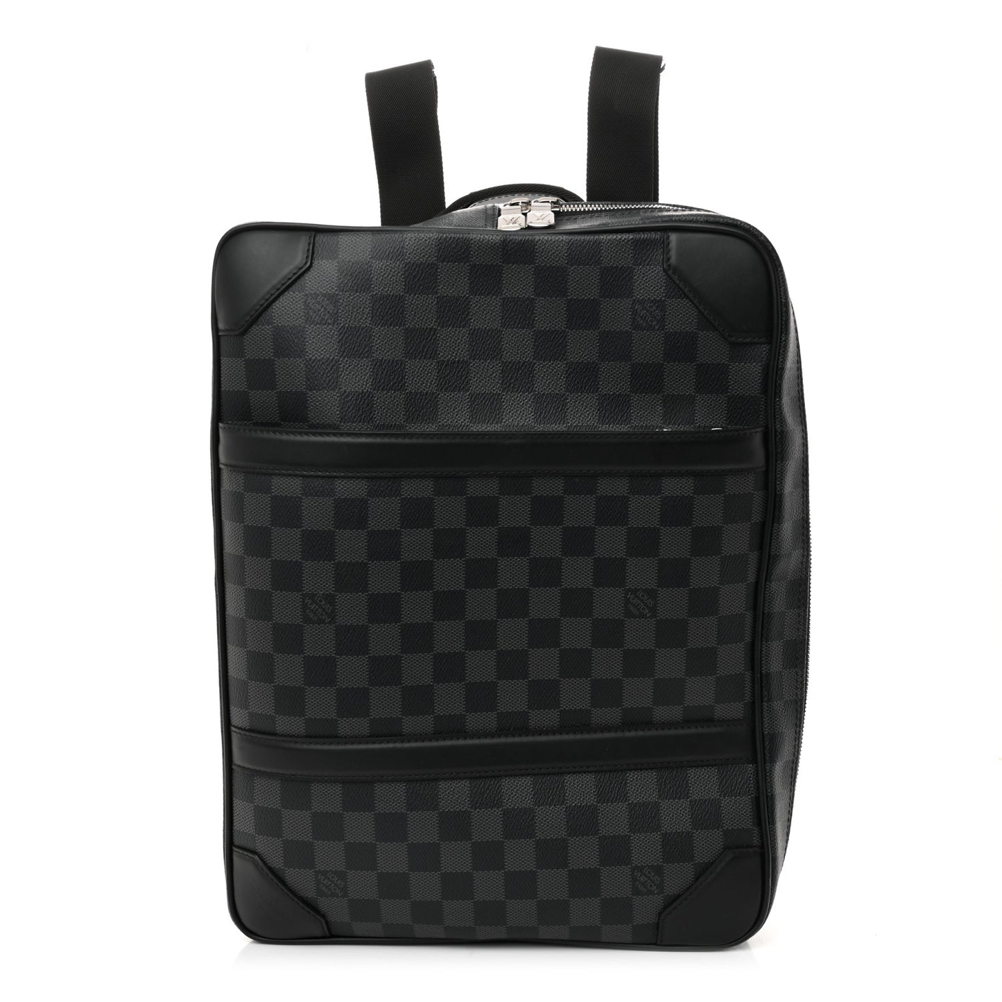 louis vuitton black checkered backpack Louis Vuitton Damier Graphite Briefcase Backpack 1725623 – FASHIONPHILE