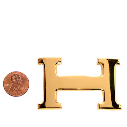 Hermes Polished Constance 32mm H Belt Buckle Gold Plated 2 of 4