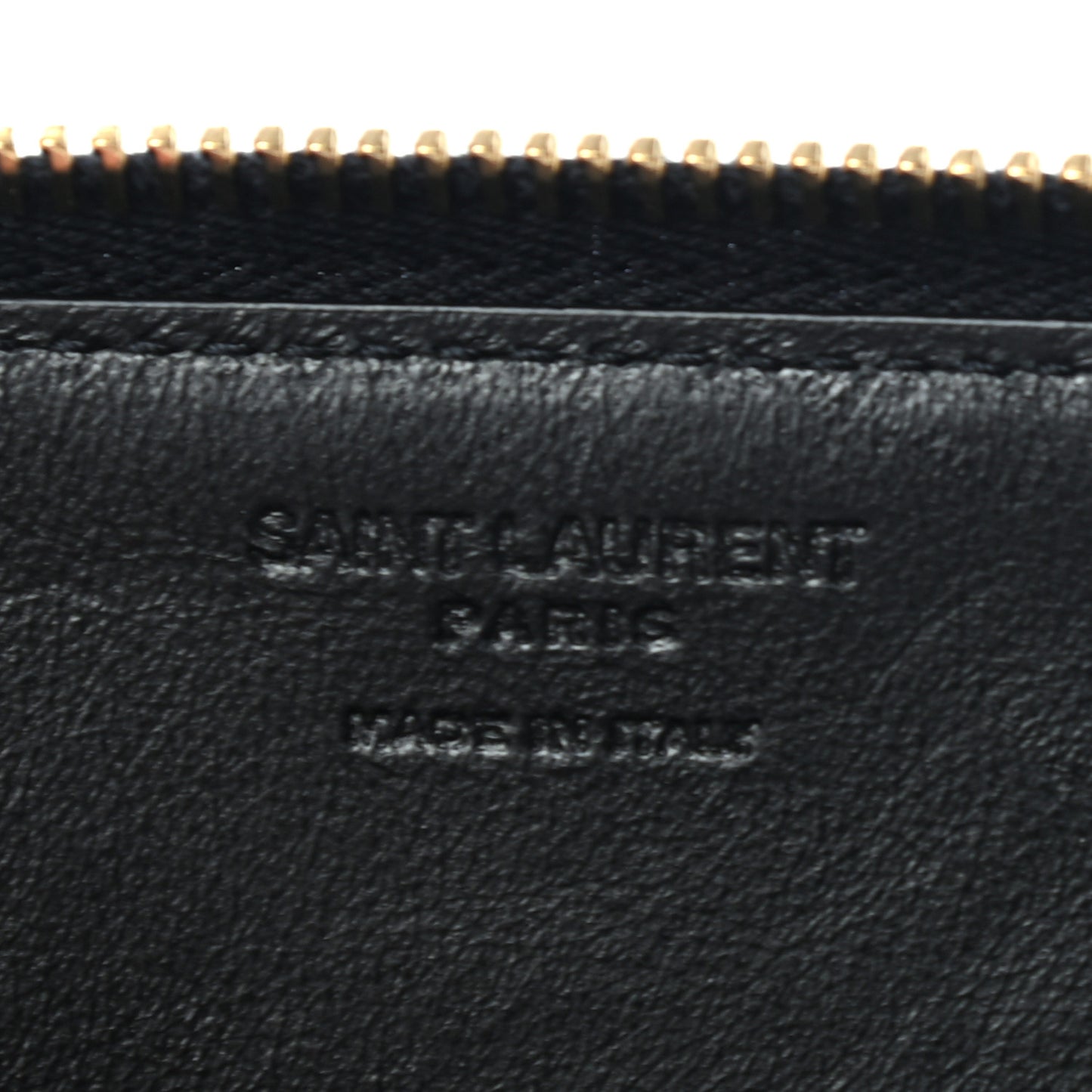 Calfskin Star Print Compact Zip Coin Purse Black Ivory Red