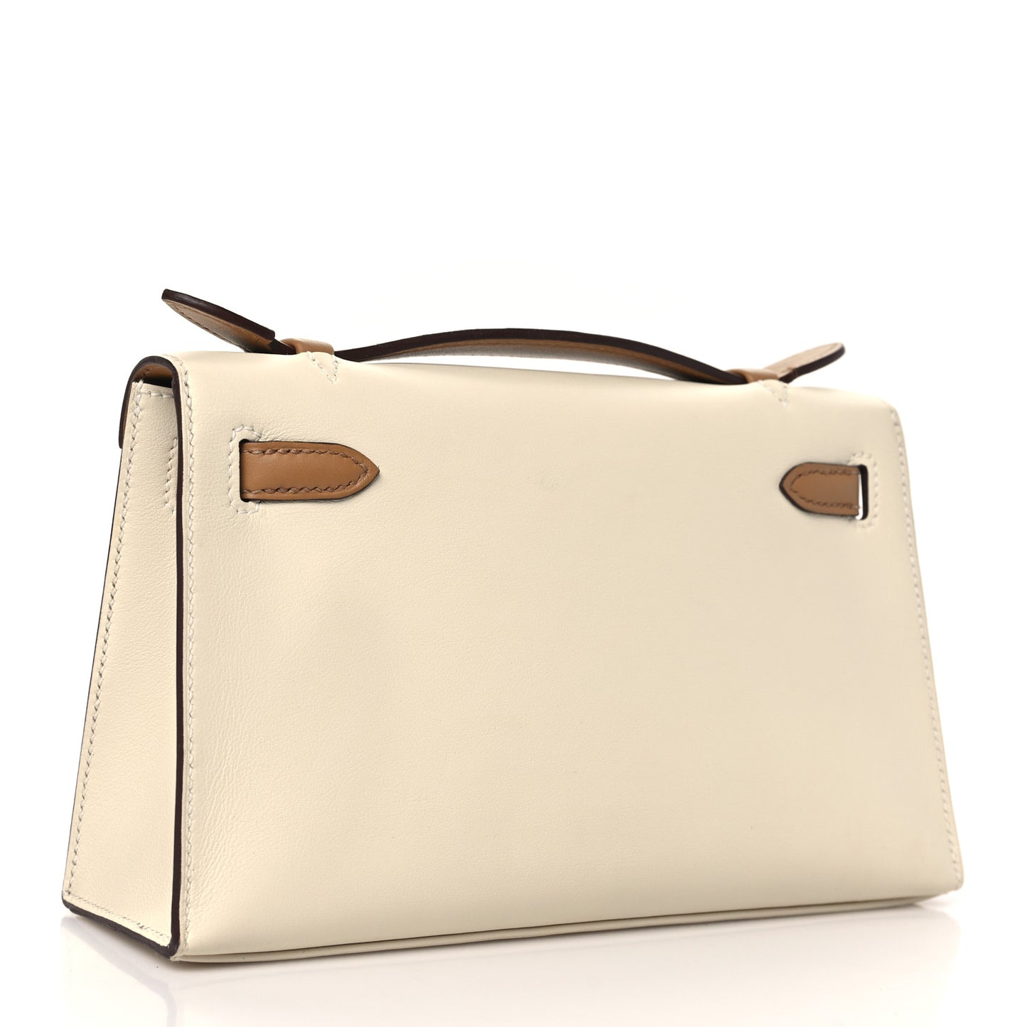 Swift Horseshoe Kelly Pochette Clutch Nata Biscuit