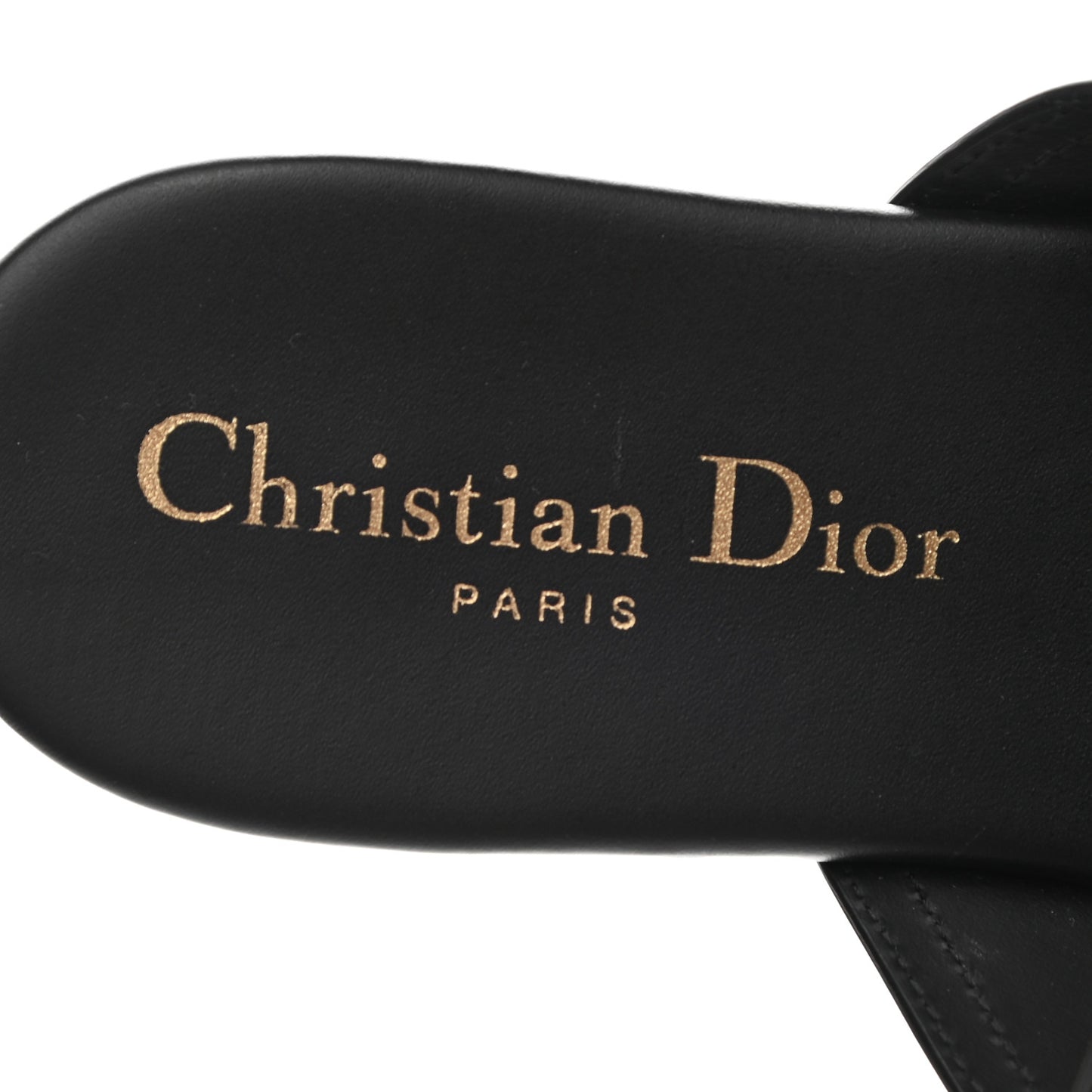 Calfskin 30 Montaigne Thong Sandals 36.5 Black