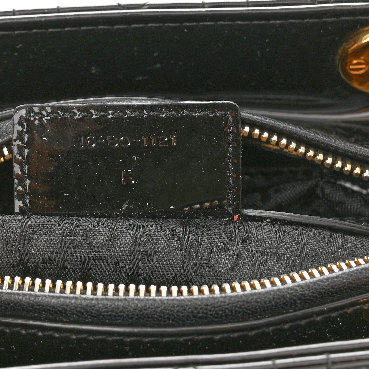 Christian Dior Patent Cannage Medium Lady Dior Black 7 of 10