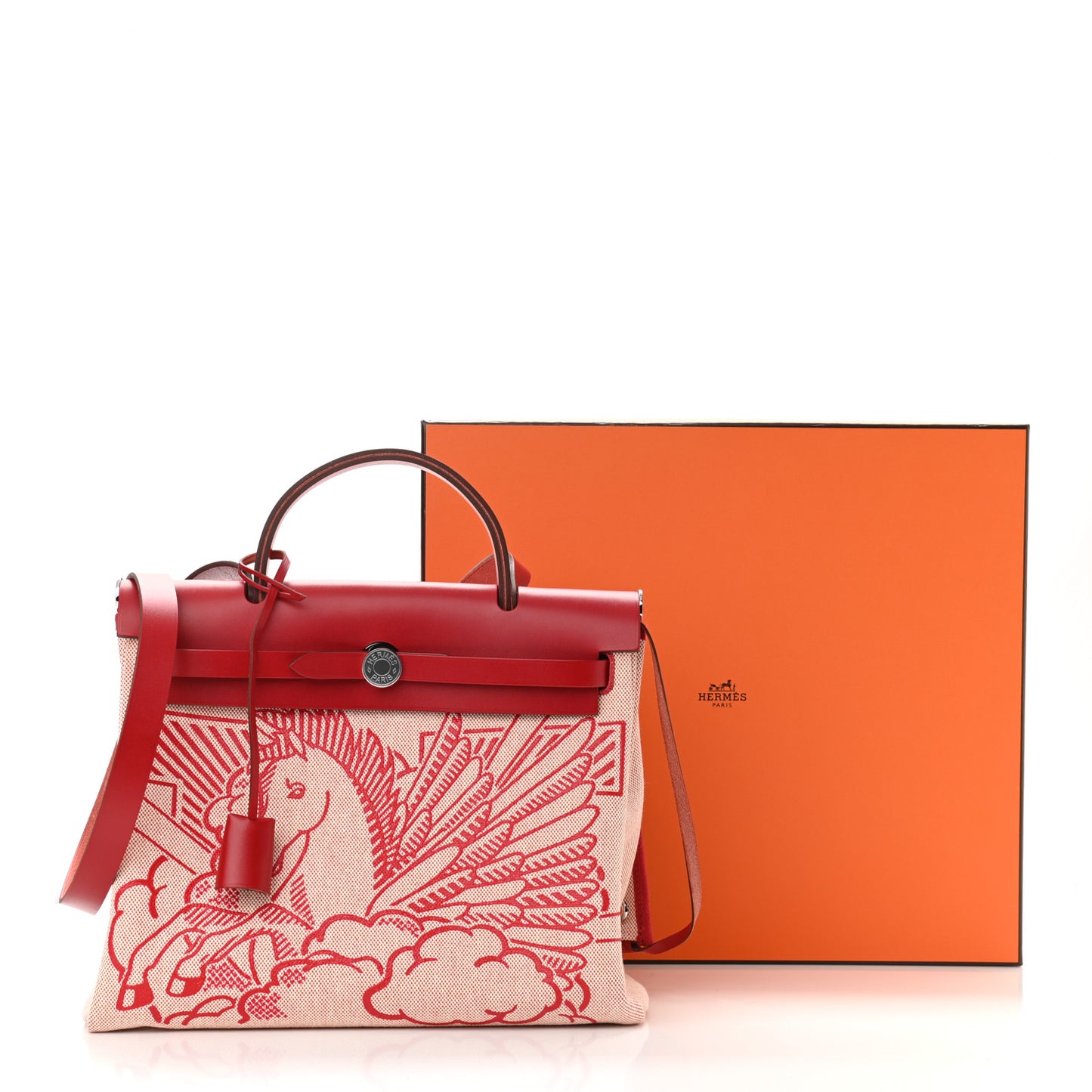 Vache Hunter Toile Pegase Pop Herbag Zip Retourne 31 PM Rouge Piment