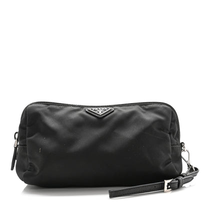 Prada Tessuto Nylon Saffiano Wristlet Black 2 of 6