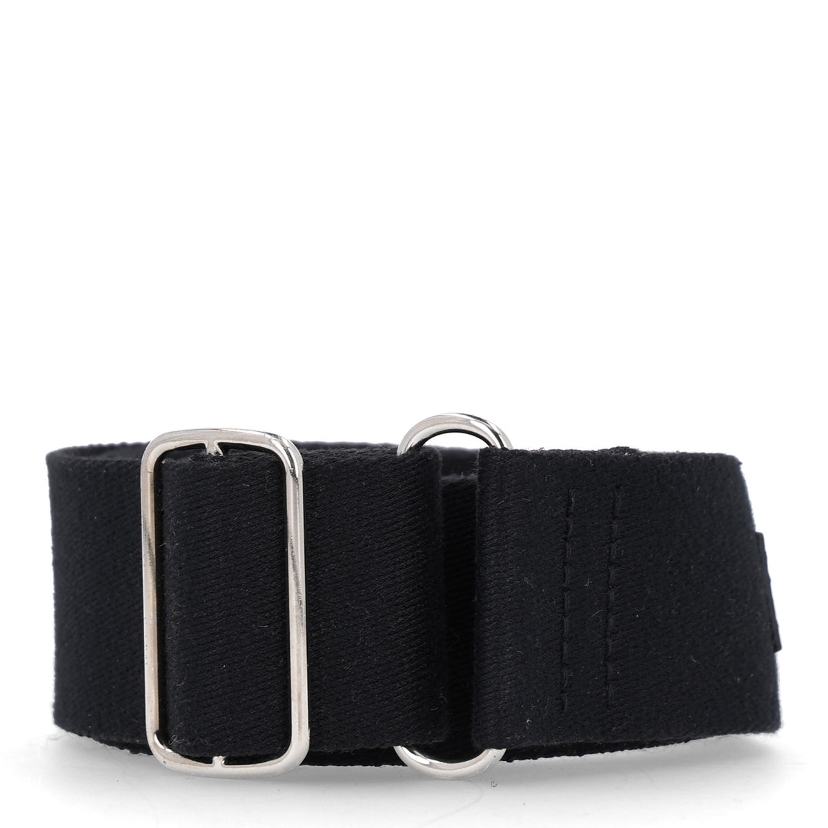 Canvas Calfskin Adjustable Shoulder Strap Black