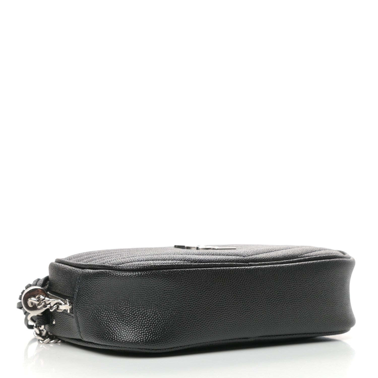 Saint Laurent Grain De Poudre Matelasse Monogram Mini Lou Camera Bag Black 4 of 11