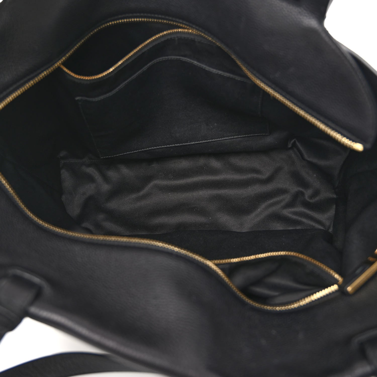 Salvatore Ferragamo Grained Calfskin Bitter Pocket Tote Black 5 of 15