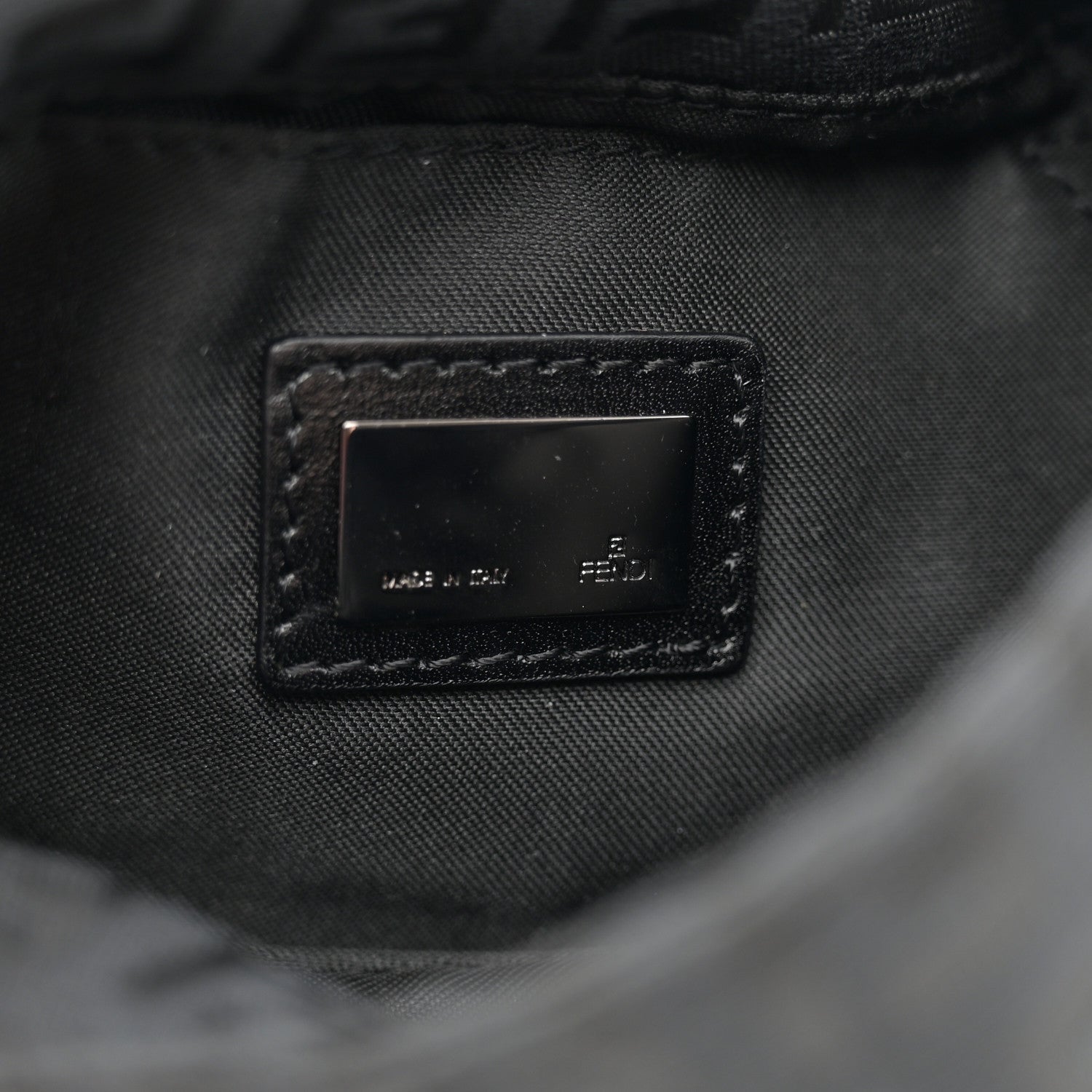 Fendi Zucchino Mini Mama Baguette Black 6 of 10