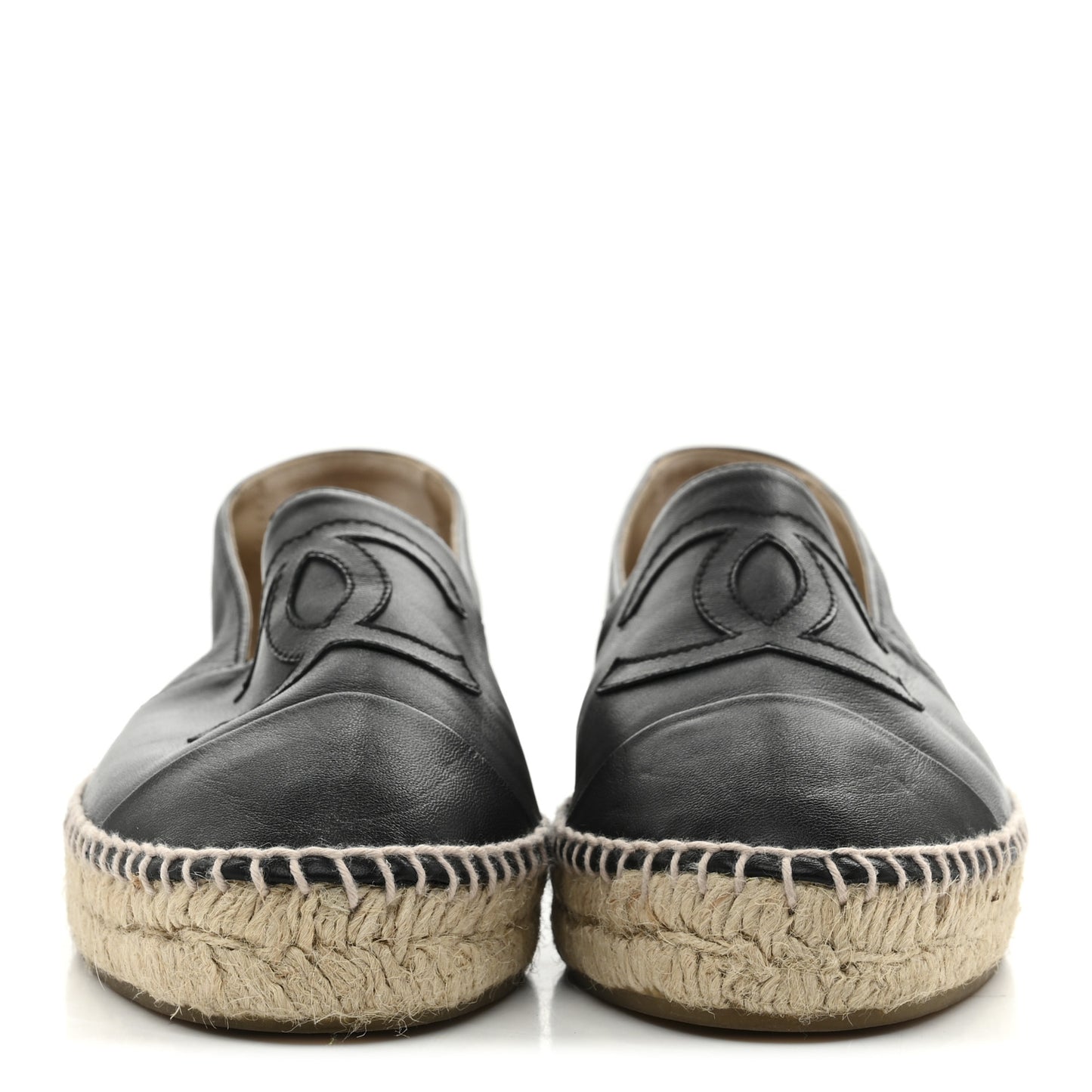 Lambskin CC Espadrilles 38 Black