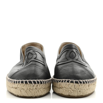 Chanel Lambskin CC Espadrilles 38 Black 3 of 10