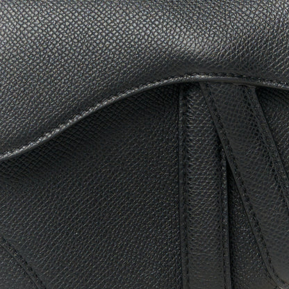 Christian Dior Grained Calfskin Mini Saddle Bag Black 8 of 10