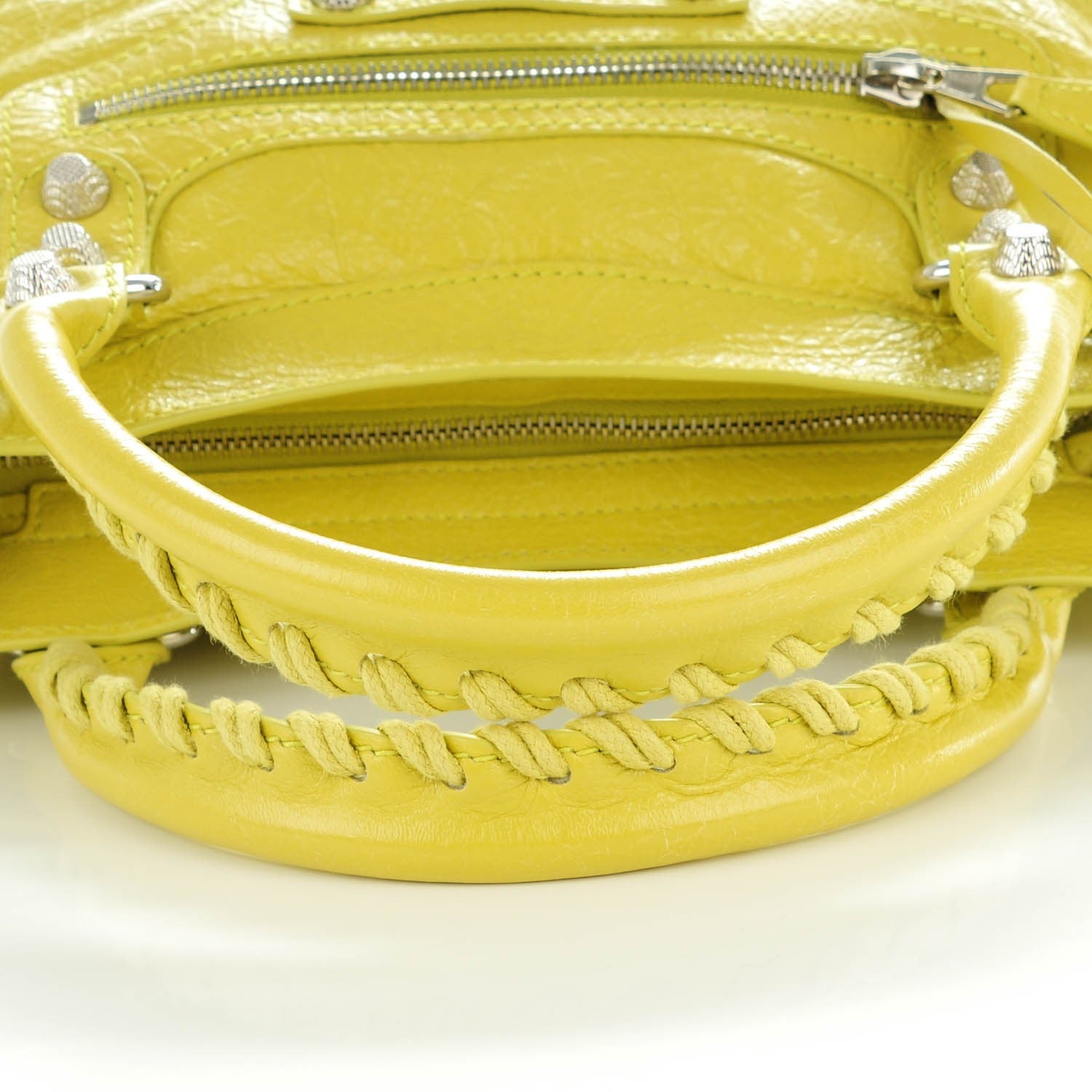 Balenciaga Agneau Giant 12 Silver Hardware Town Jaune Poussin 5 of 8