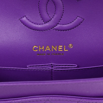Chanel Caviar Quilted Small Double Flap Dark Purple 5 of 9
