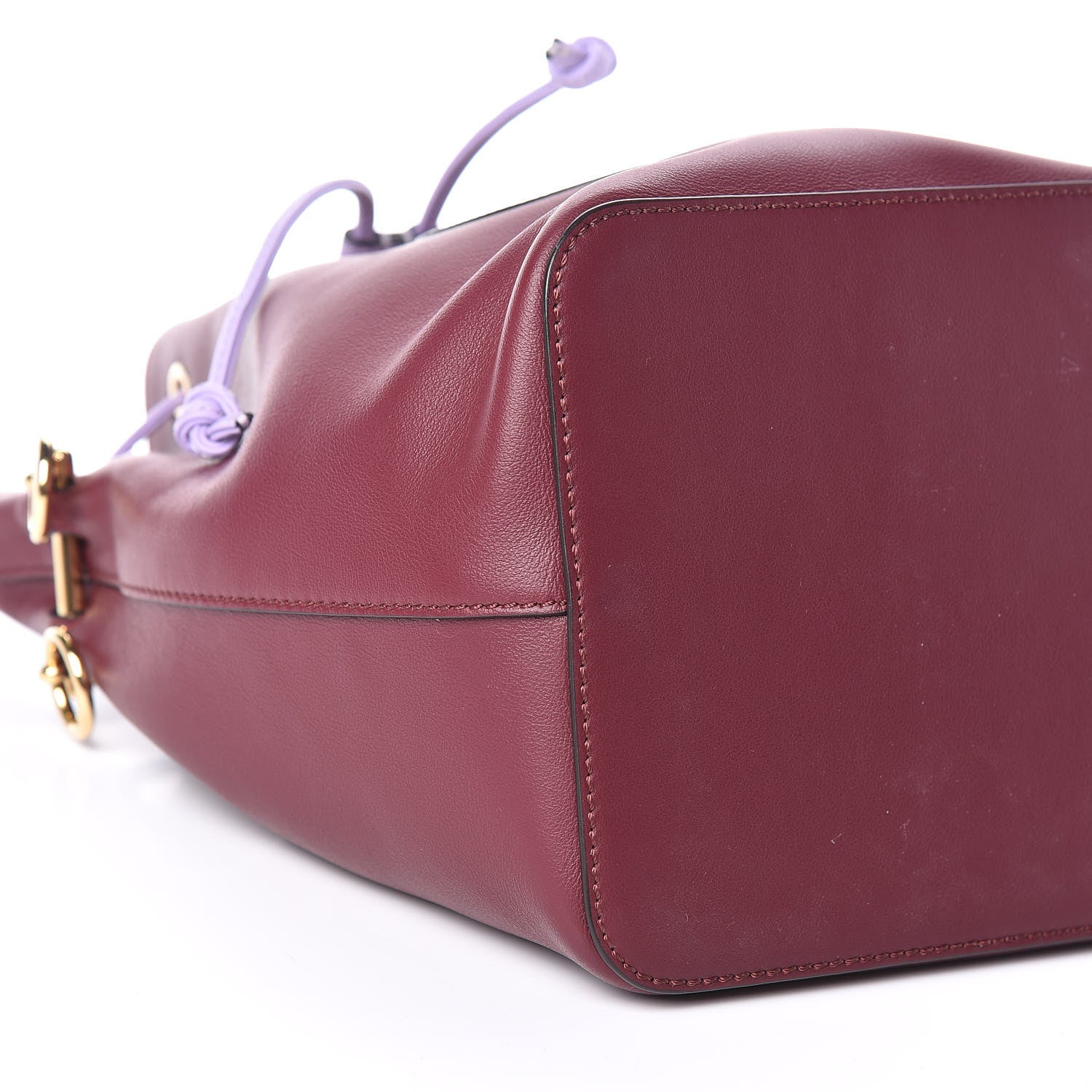Fendi Vitello Grace Century F is Fendi Stamp Patch Bi-Color Grande Mon Tresor Bucket Bag Barolo Proven Ice 5 of 10