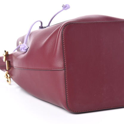 Fendi Vitello Grace Century F is Fendi Stamp Patch Bi-Color Grande Mon Tresor Bucket Bag Barolo Proven Ice 5 of 10