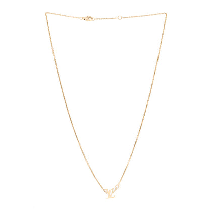 Louis Vuitton 18K Yellow Gold Diamond Idylle Blossom LV Pendant Necklace 3 of 5
