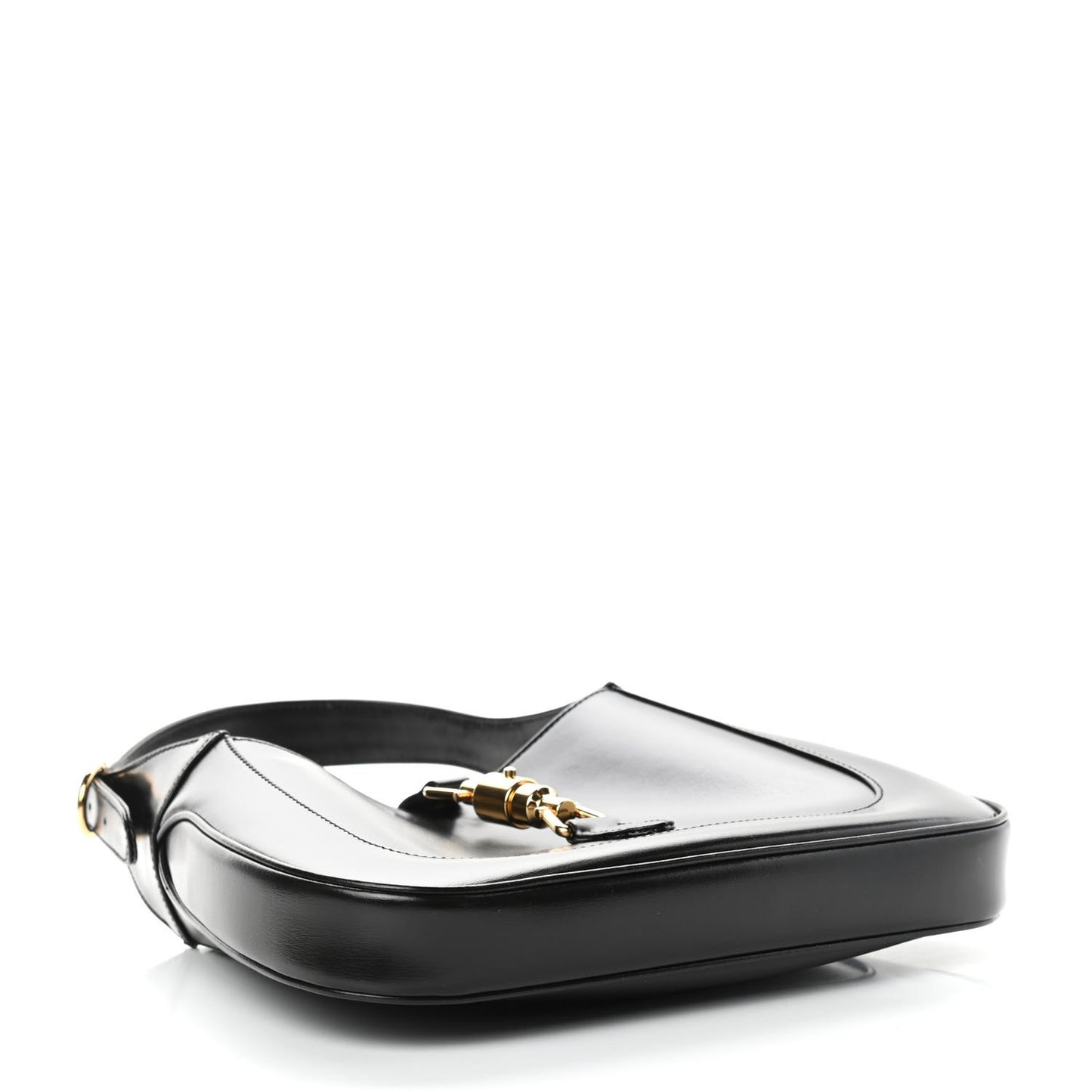 Boarded Dyana Lux Calfskin Small Jackie 1961 Hobo Black