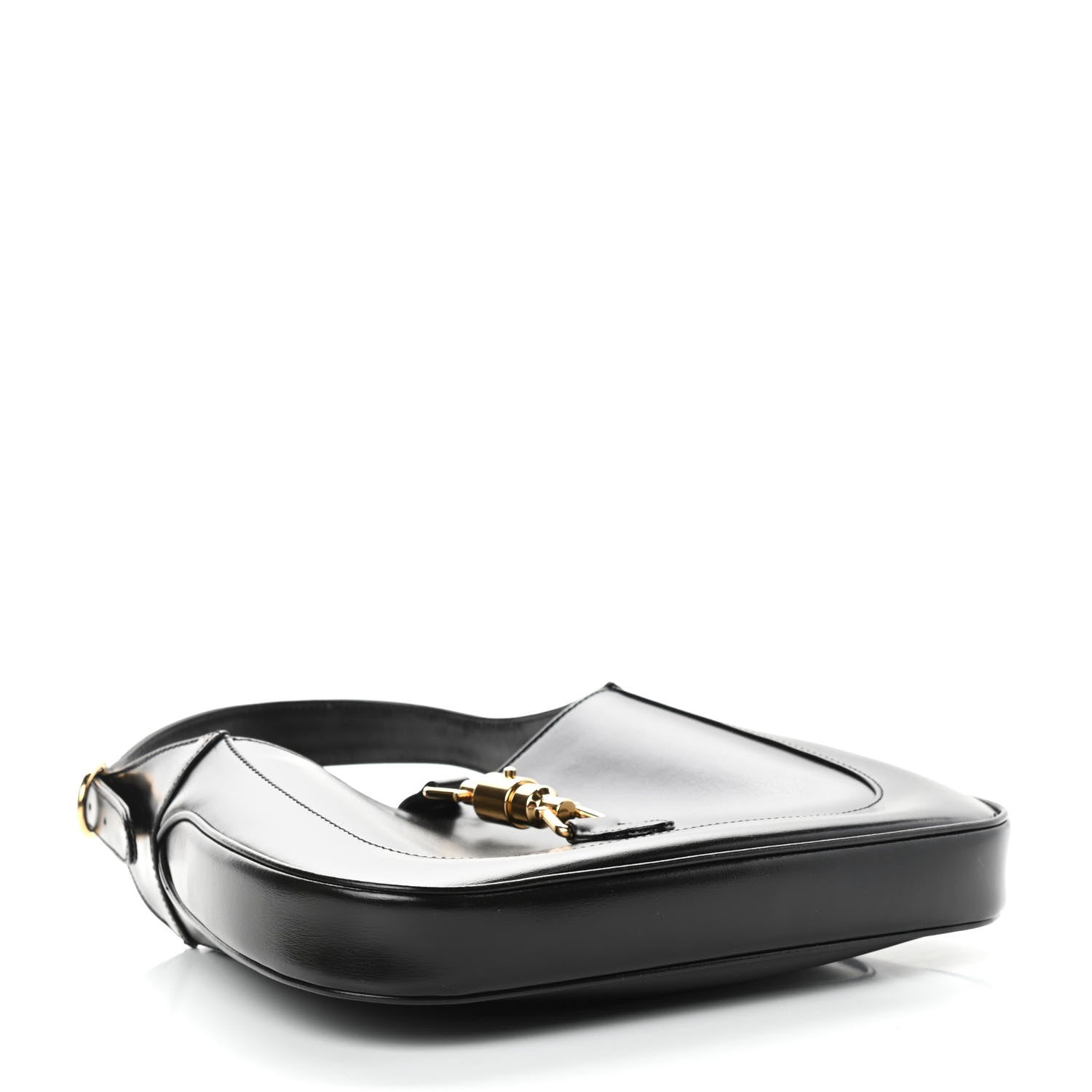Gucci Boarded Dyana Lux Calfskin Small Jackie 1961 Hobo Black 4 of 11