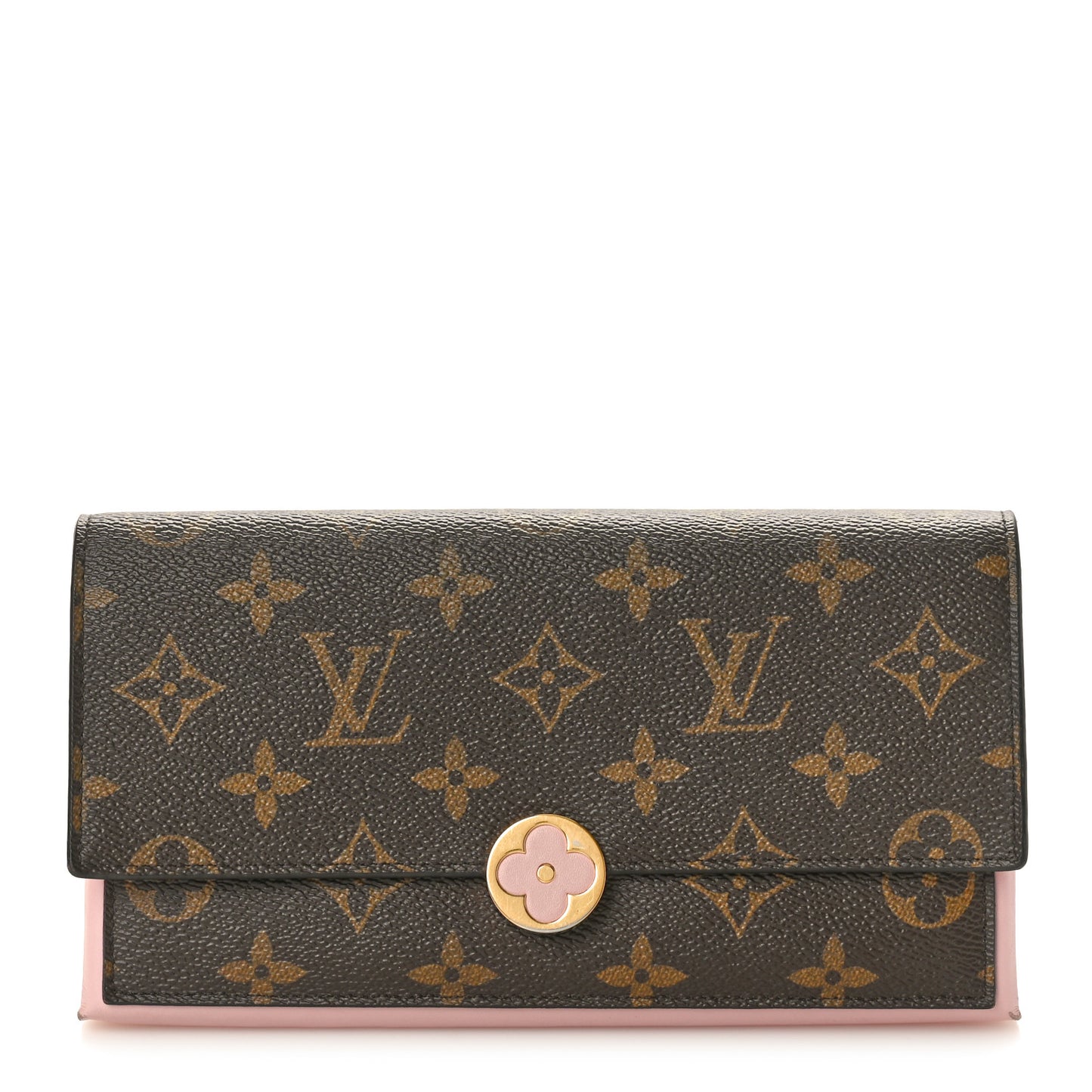 Monogram Flore Wallet Rose Ballerine