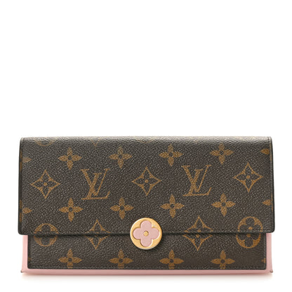 Louis Vuitton Monogram Flore Wallet Rose Ballerine 1 of 10