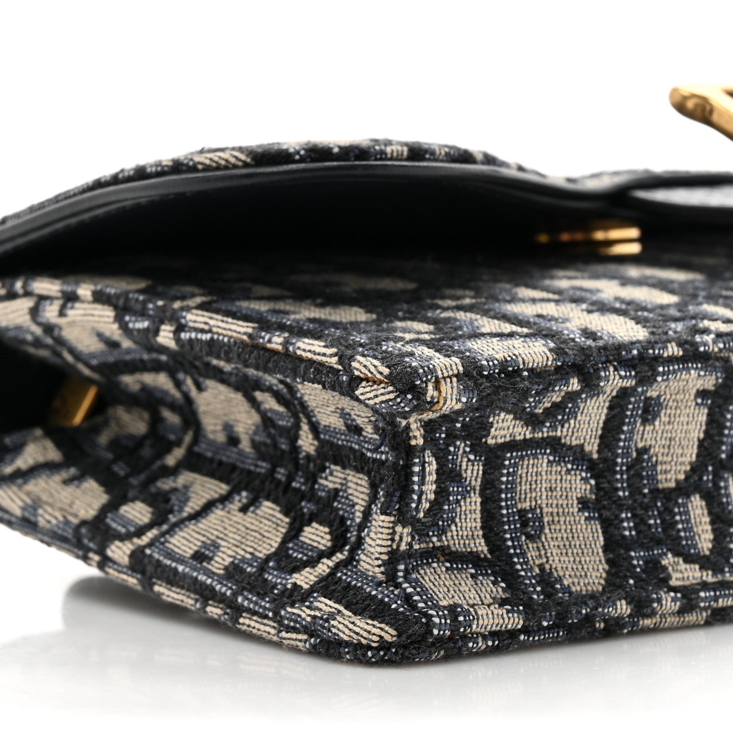 Christian Dior Oblique Saddle Belt Bag Blue 11 of 14
