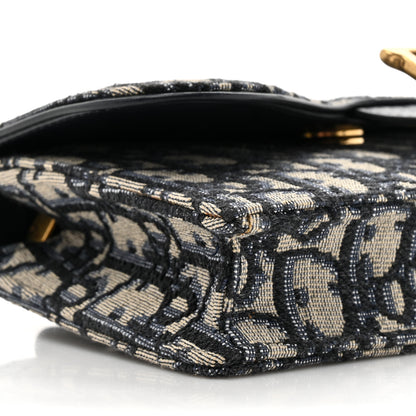 Christian Dior Oblique Saddle Belt Bag Blue 11 of 14
