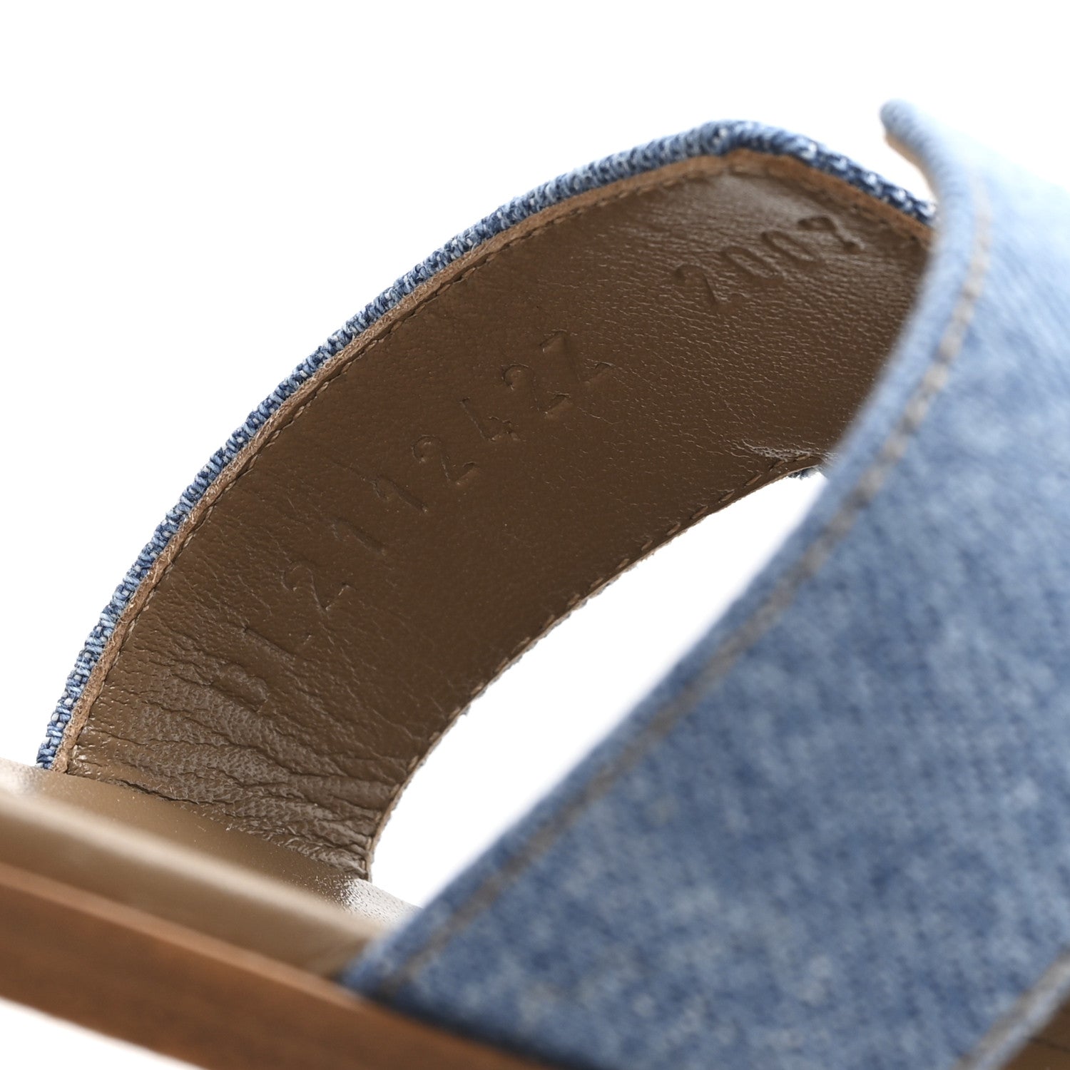Hermes Denim Canvas Oran Sandals 39 Bleu Clair 9 of 10