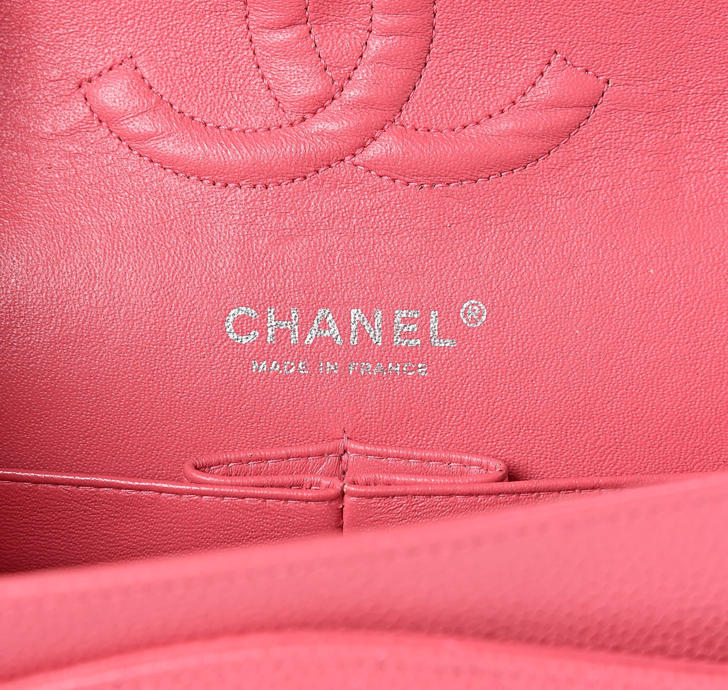 Chanel Caviar Quilted Medium Double Flap Dark Pink 8 of 11