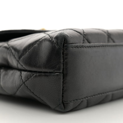 Chanel Lambskin Quilted Mini Flap Waist Belt Bag Black 9 of 12