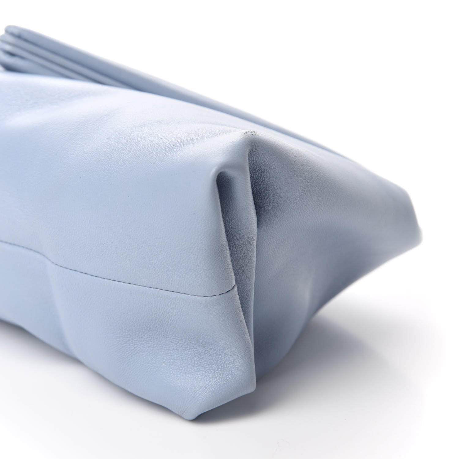 Bottega Veneta Lambskin BV Trine Clutch Ice 7 of 10