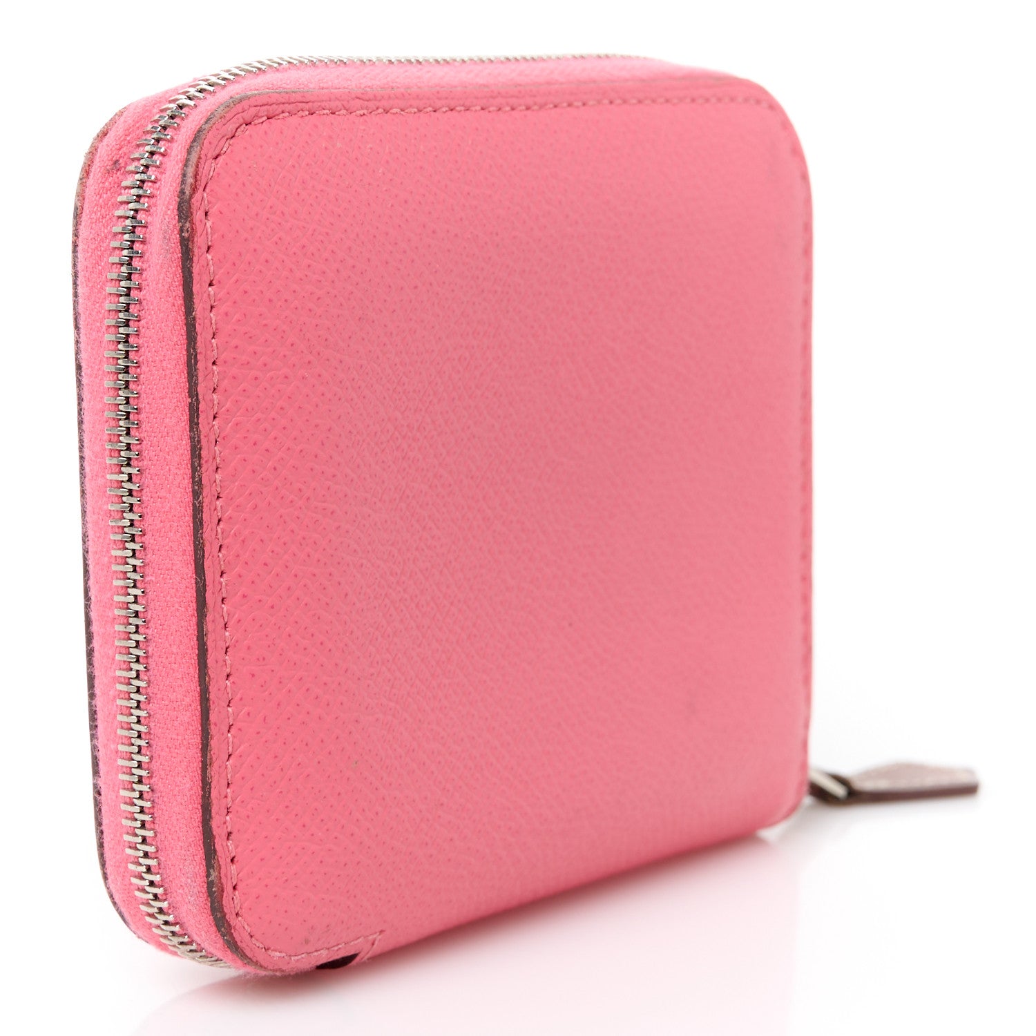 Hermes Epsom Silk'In Compact Wallet Rose Azalee 3 of 7