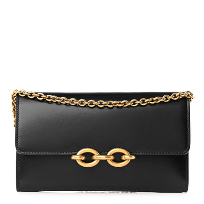 Saint Laurent Smooth Calfskin Le Maillon Chain Wallet Black 1 of 11