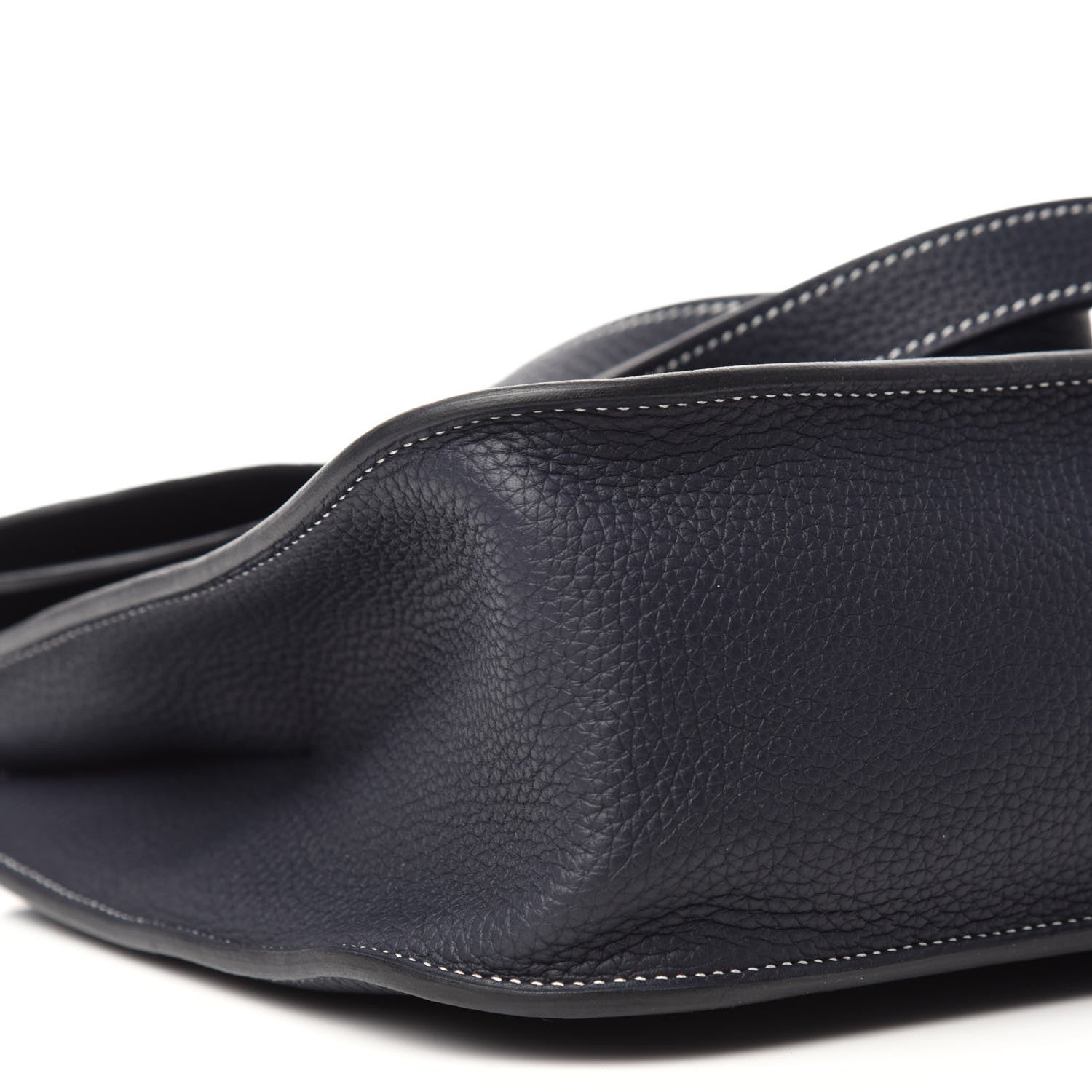 Hermes Taurillon Clemence Halzan 31 GM Bleu Nuit 6 of 11