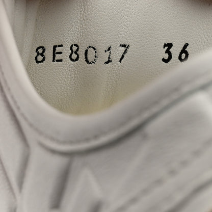 Fendi Nappa FF Embossed Rise Low Top Sneakers 36 White 7 of 9