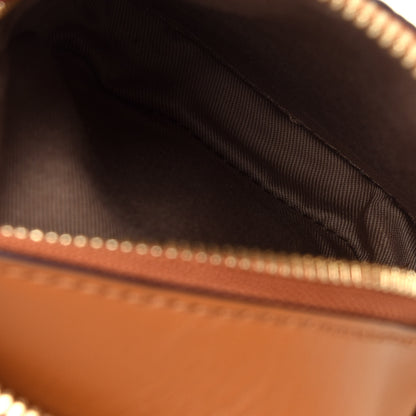 MCM Visetos Crossbody Camera Bag Cognac 8 of 17